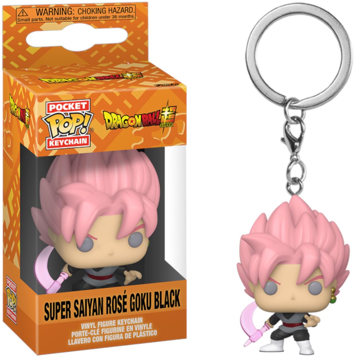 Funko Pocket Pop! Keychain: Dragon Ball, Super Saiyan Rose Goku Black