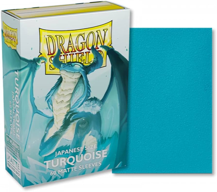 Dragon Shield, Japanese Size: Matte Sleeves, Turquoise