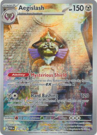 Card: Scarlet & Violet: Paradox Rift Singles, Aegislash - 210/182 - Illustration Rare