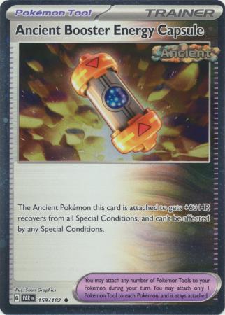 Card: Scarlet & Violet: Paradox Rift Singles, Ancient Booster Energy Capsule - 159/182 - Holo Promo