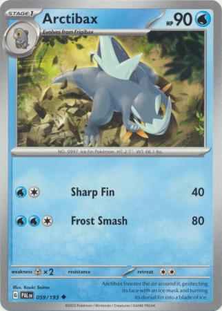 Card: Scarlet & Violet: Paldea Evolved Singles, Arctibax - 059/193 - Uncommon