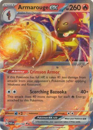 Card: Scarlet & Violet: Paradox Rift Singles, Armarouge ex - 027/182 - Ultra Rare