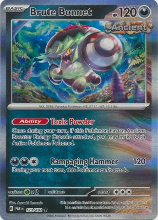 Card: Scarlet & Violet: Paradox Rift Singles, Brute Bonnet - 123/182 - Holo Rare