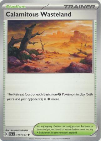 Card: Scarlet & Violet: Paldea Evolved Singles, Calamitous Wasteland - 175/193 - Uncommon