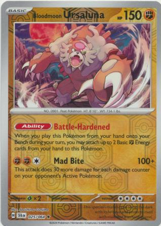 Bloodmoon Ursaluna - 025/064 - Reverse Holo Rare