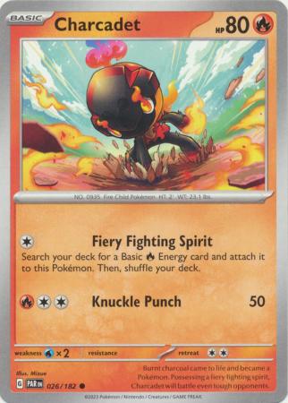 Card: Scarlet & Violet: Paradox Rift Singles, Charcadet - 026/182 - Common