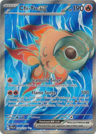 Card: Scarlet & Violet: Paldea Evolved Singles, Chi-Yu ex - 234/193 - Full Art Secret Rare