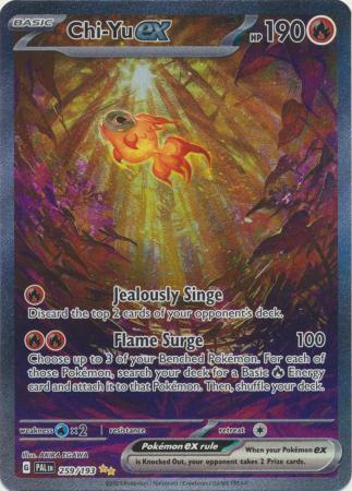 Card: Scarlet & Violet: Paldea Evolved Singles, Chi-Yu ex - 259/193 - Special Illustrion Rare