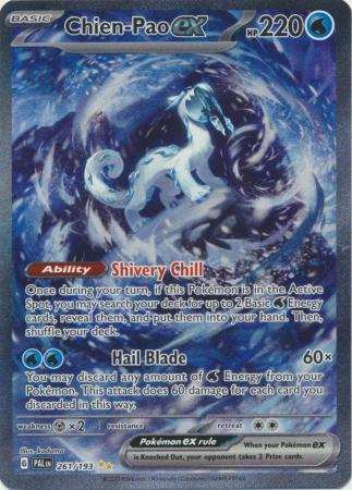 Card: Scarlet & Violet: Paldea Evolved Singles, Chien-Pao ex - 261/193 - Special Illustrion Rare