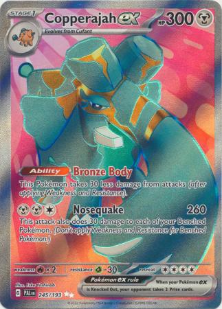 Card: Scarlet & Violet: Paldea Evolved Singles, Copperajah ex - 245/193 - Full Art Secret Rare