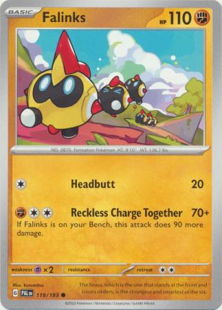 Card: Scarlet & Violet: Paldea Evolved Singles, Falinks - 119/193 - Common
