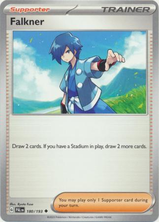 Card: Scarlet & Violet: Paldea Evolved Singles, Falkner - 180/193 - Uncommon