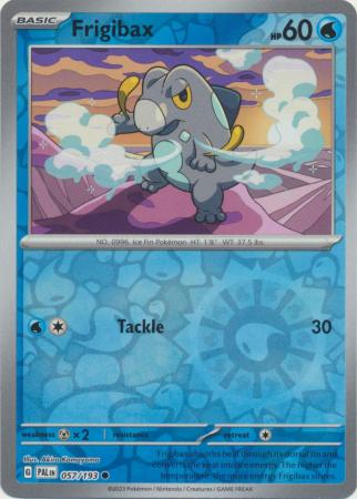 Card: Scarlet & Violet: Paldea Evolved Singles, Frigibax - 057/193 - Common Reverse Holo