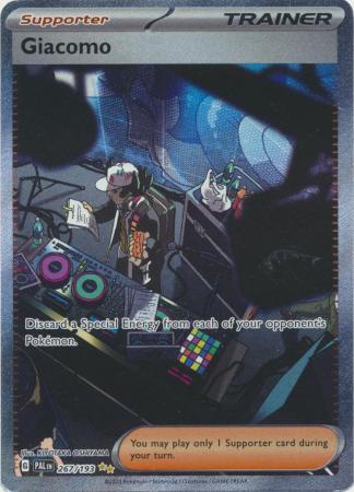 Card: Scarlet & Violet: Paldea Evolved Singles, Giacomo - 267/193 - Special Illustrion Rare