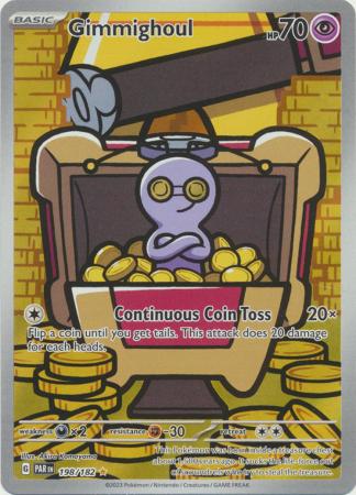 Card: Scarlet & Violet: Paradox Rift Singles, Gimmighoul - 198/182 - Illustration Rare
