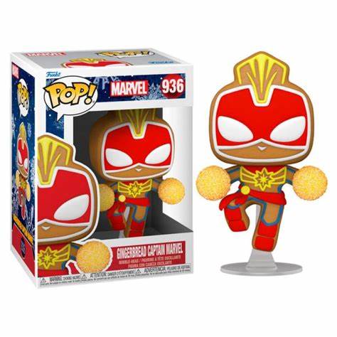 Funko Pop! Marvel: Gingerbread Captain Marvel 936