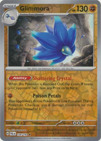Card: Scarlet & Violet: Paldea Evolved Singles, Glimmora - 126/193 - Holo Rare Reverse Holo