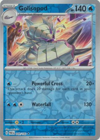 Card: Scarlet & Violet: Paradox Rift Singles, Golisopod ex - 221/182 - Full Art Secret Rare