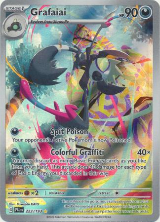 Card: Scarlet & Violet: Paldea Evolved Singles, Grafaiai - 223/193 - Illustration Rare