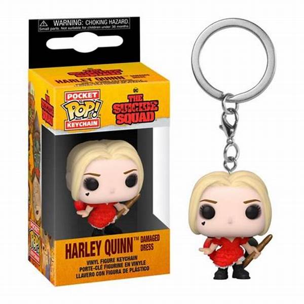 Funko Pocket Pop! Keychain: The Suicide Squad, Harley Quinn Damaged Dress