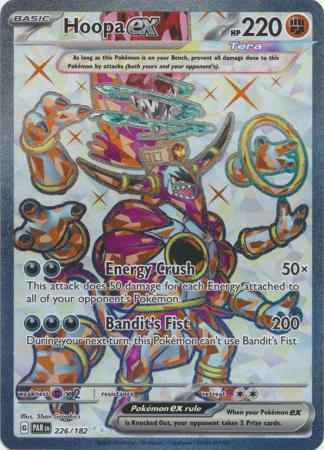 Card: Scarlet & Violet: Paradox Rift Singles, Hoopa ex - 226/182 - Full Art Secret Rare
