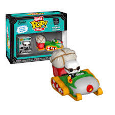 BITTY POP! RIDES JACK SKELLINGTON WITH SNOWMOBILE