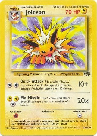 Jolteon - 20/64 - Rare Unlimited