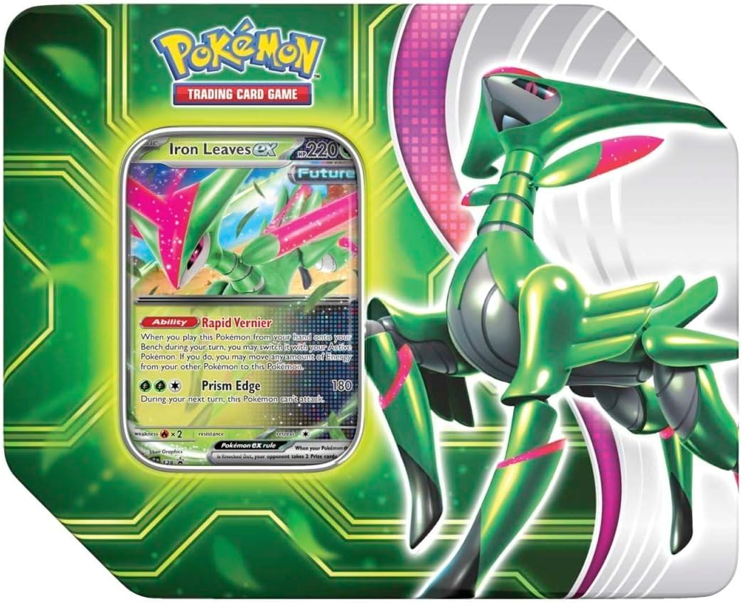 Pokemon Tin Iron Leaves ex Paradox Clash - EN