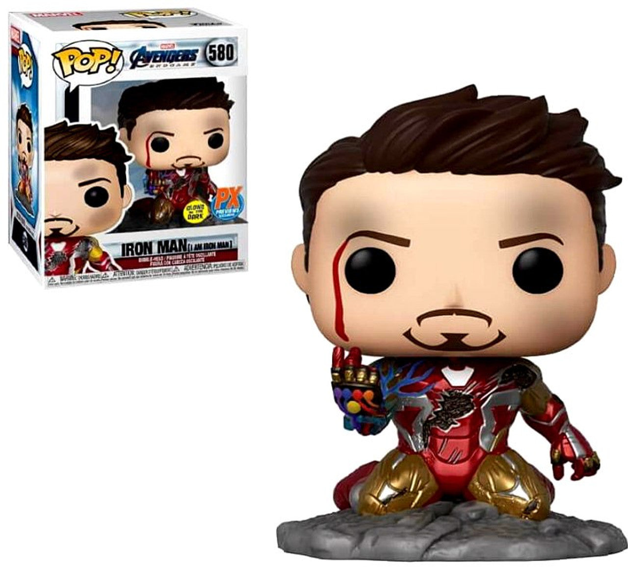 Funko Pop! Marvel: Avengers Endgame, Iron Man 580 Glow in the dark