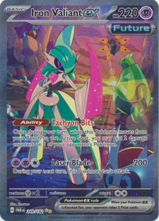 Card: Scarlet & Violet: Paradox Rift Singles, Iron Valiant ex - 249/182 - Special Illustration Rare