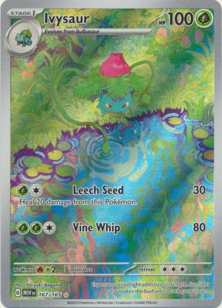 Card: Scarlet & Violet: 151 Singles, Ivysaur - 167/165 - Illustration Rare
