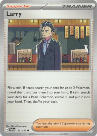 Card: Scarlet & Violet: Paradox Rift Singles, Larry - 165/182 - Common