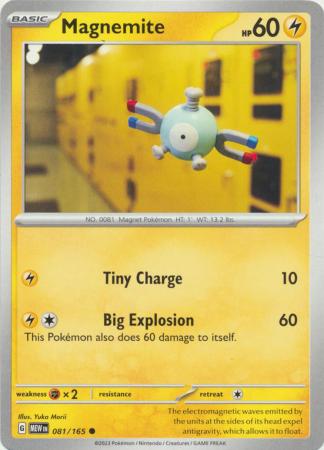 Card: Scarlet & Violet: 151 Singles, Magnemite - 081/165 - Common