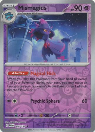 Card: Scarlet & Violet: Paldea Evolved Singles, Mismagius - 088/193 - Uncommon Reverse Holo