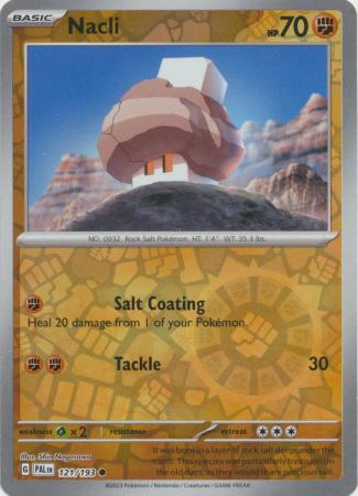 Card: Scarlet & Violet: Paldea Evolved Singles, Nacli - 121/193 - Common Reverse Holo