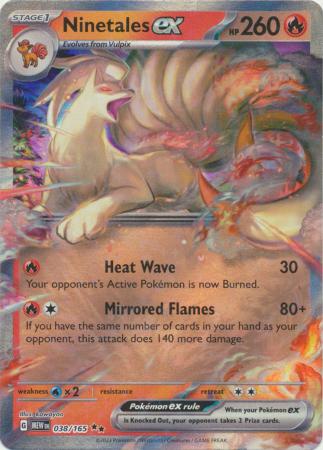 Card: Scarlet & Violet: 151 Singles, Ninetales ex - 038/165 - Ultra Rare