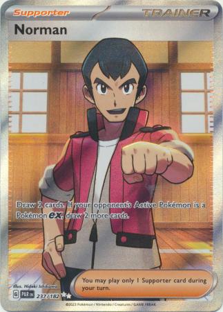 Card: Scarlet & Violet: Paradox Rift Singles, Norman - 237/182 - Full Art Secret Rare