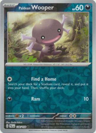 Card: Scarlet & Violet: Paldea Evolved Singles, Paldean Wooper - 128/193 - Common Reverse Holo