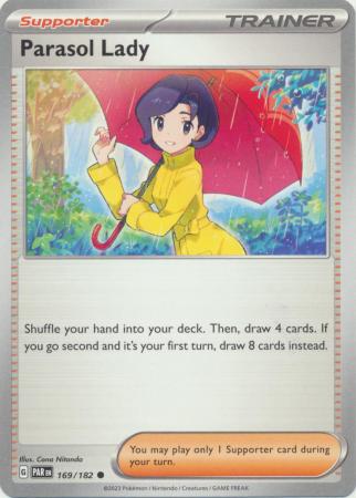 Card: Scarlet & Violet: Paradox Rift Singles, Parasol Lady - 169/182 - Common