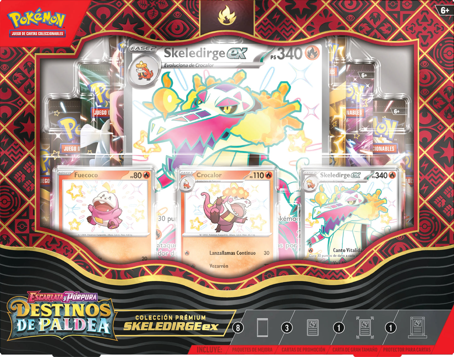 Premium Skeledirge ex de JCC Pokémon (Español)