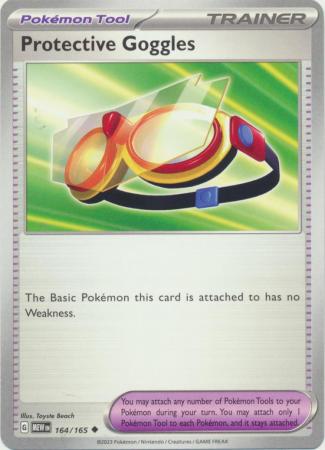 Card: Scarlet & Violet: 151 Singles, Protective Goggles - 164/165 - Uncommon