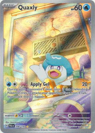 Card: Scarlet & Violet: Paldea Evolved Singles, Quaxly - 206/193 - Illustration Rare