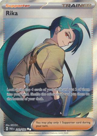Card: Scarlet & Violet: Paradox Rift Singles, Rika - 241/182 - Full Art Secret Rare