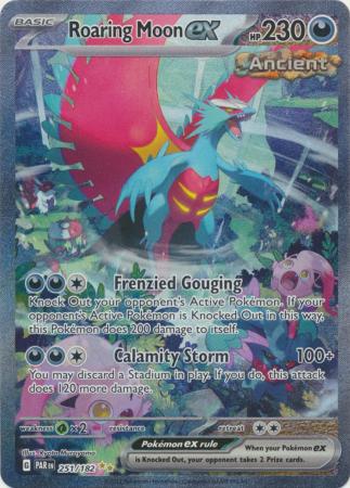 Card: Scarlet & Violet: Paradox Rift Singles, Roaring Moon ex - 251/182 - Special Illustration Rare