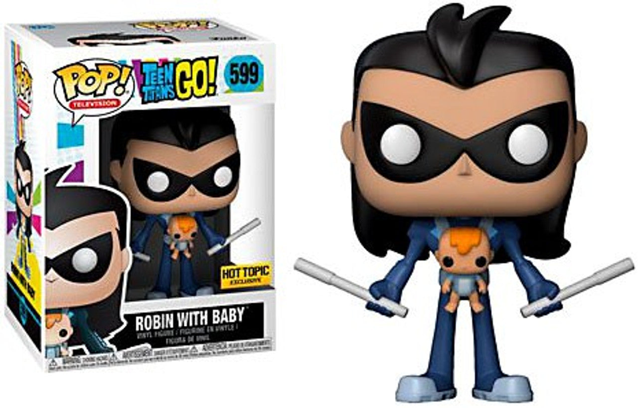 Funko Pop! DC: Teen Titans Go, Robin With Baby 599