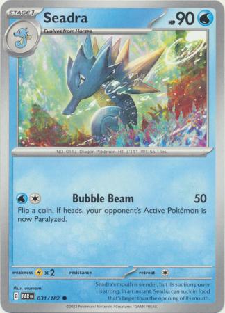 Card: Scarlet & Violet: Paradox Rift Singles, Seadra - 031/182 - Common