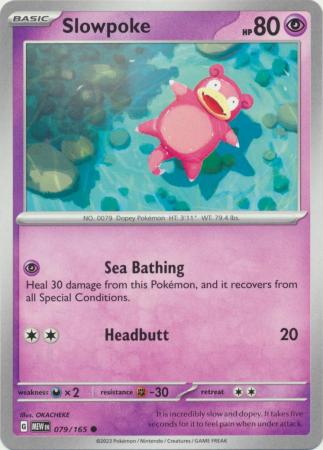 Card: Scarlet & Violet: 151 Singles, Slowpoke - 079/165 - Common