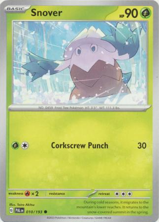 Card: Scarlet & Violet: Paldea Evolved Singles, Snover - 010/193 - Common
