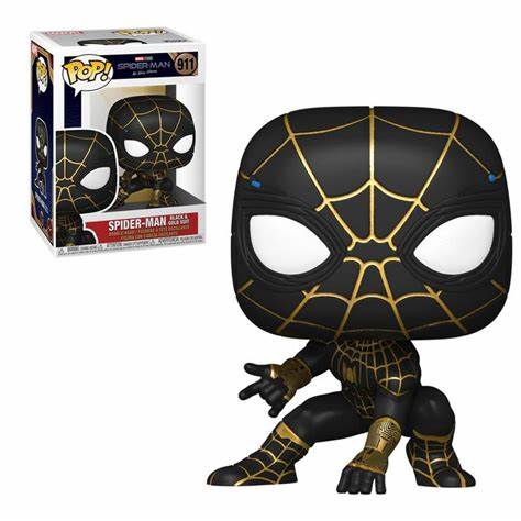 Funko Pop! Marvel: Spider-Man Black & Gold Suit 911