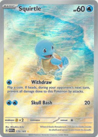 Card: Scarlet & Violet: 151 Singles, Squirtle - 170/165 - Illustration Rare